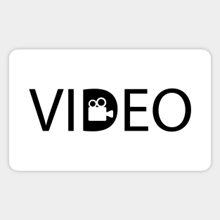 Video filming videos typography design Magnet